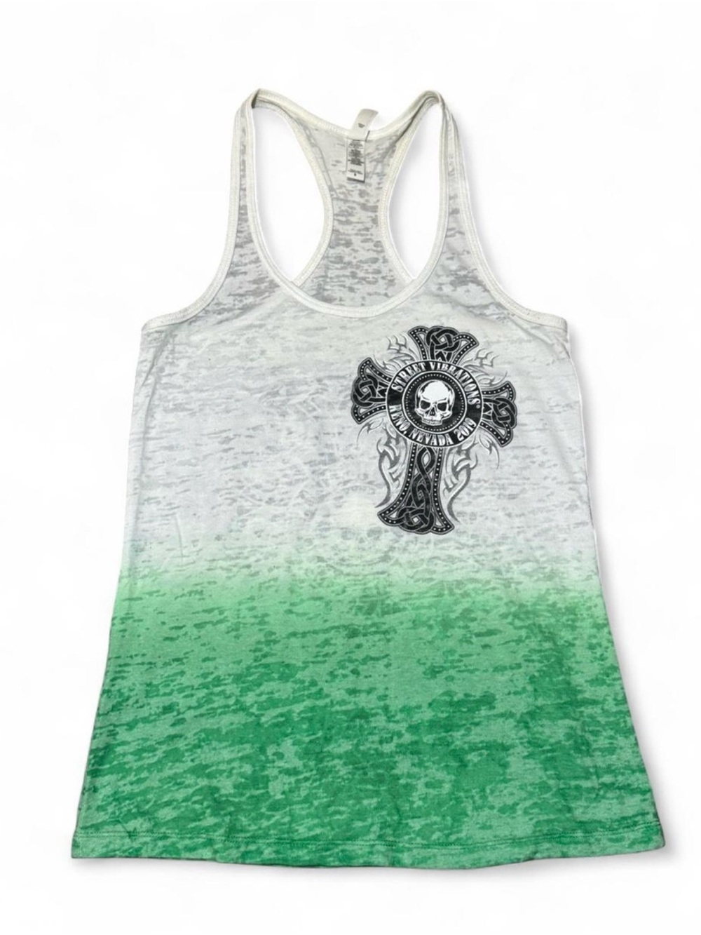 Street Vibrations Reno Nevada burn out racerback tank 🖤💚⚡️ Vintage inspired Y2K